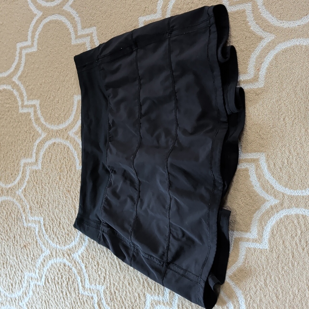 Lululemon Pace Rival Skirt Tall Black EUC - Picture 2 of 9